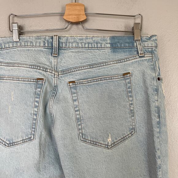 NWT Abercrombie Fitch 90s Straight Leg Ultra High Rise Jeans Women's 34 18 Short - Picture 6 of 12